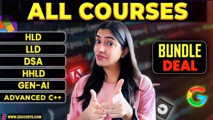 DSA, HLD, LLD, HHLD, GenAI, Advanced C++
